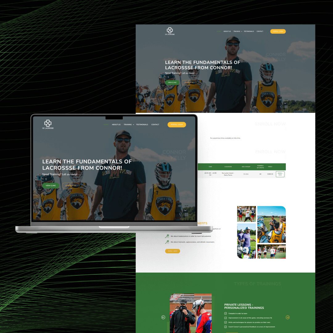 a web development project for ckelly lax