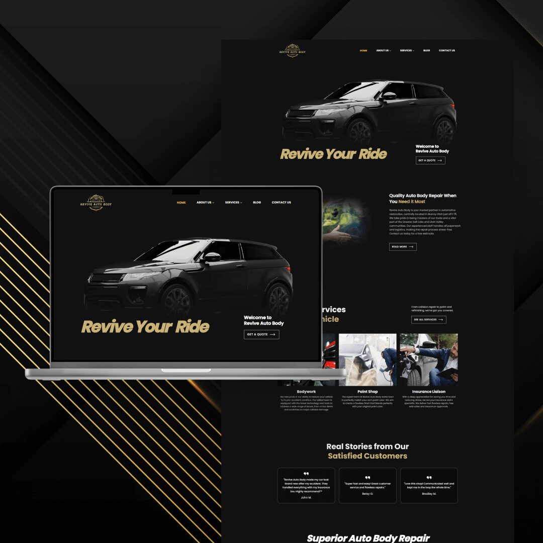 a web development project for revive ab